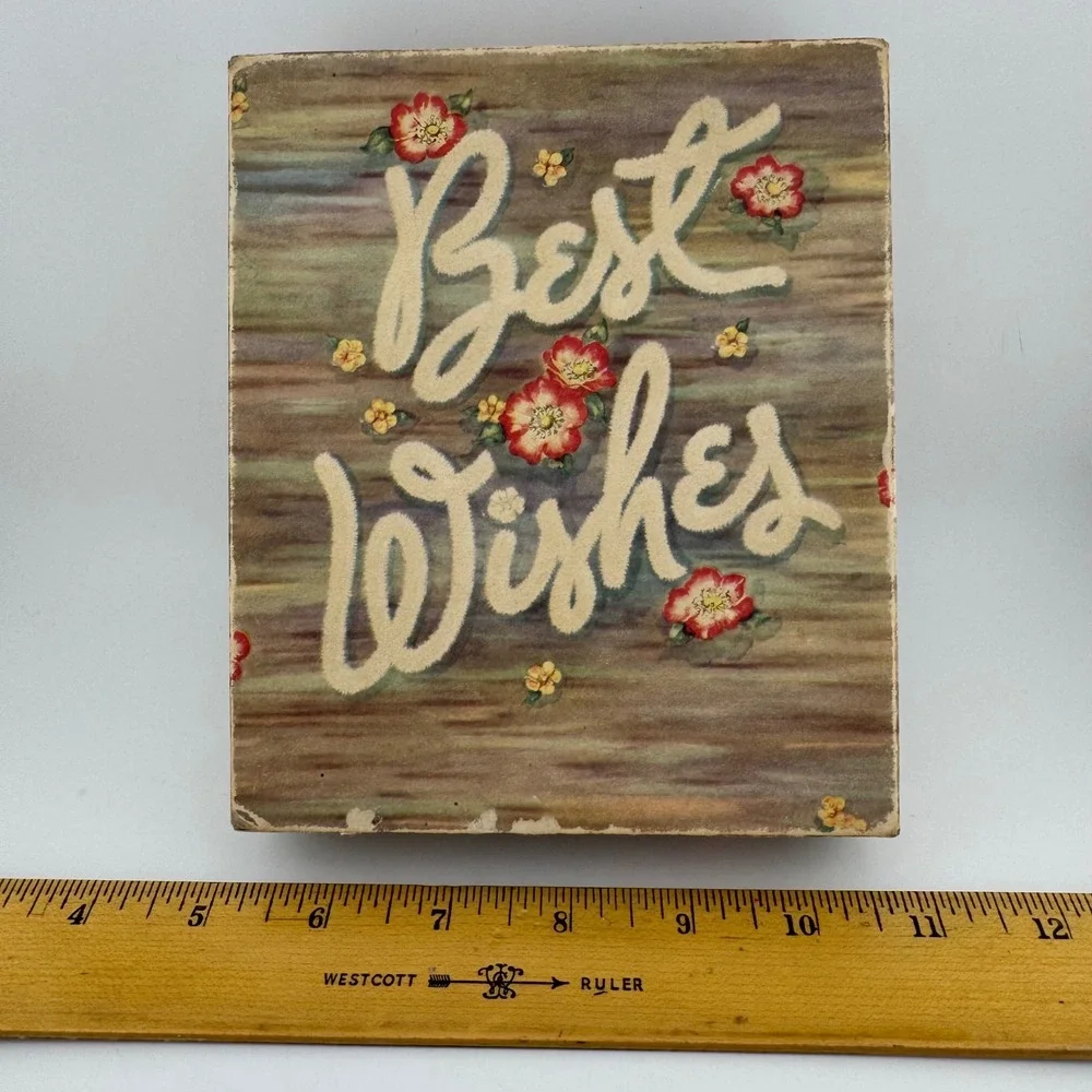 Vintage Greeting Card Set Multicolor Good Mid-Century Floral Box